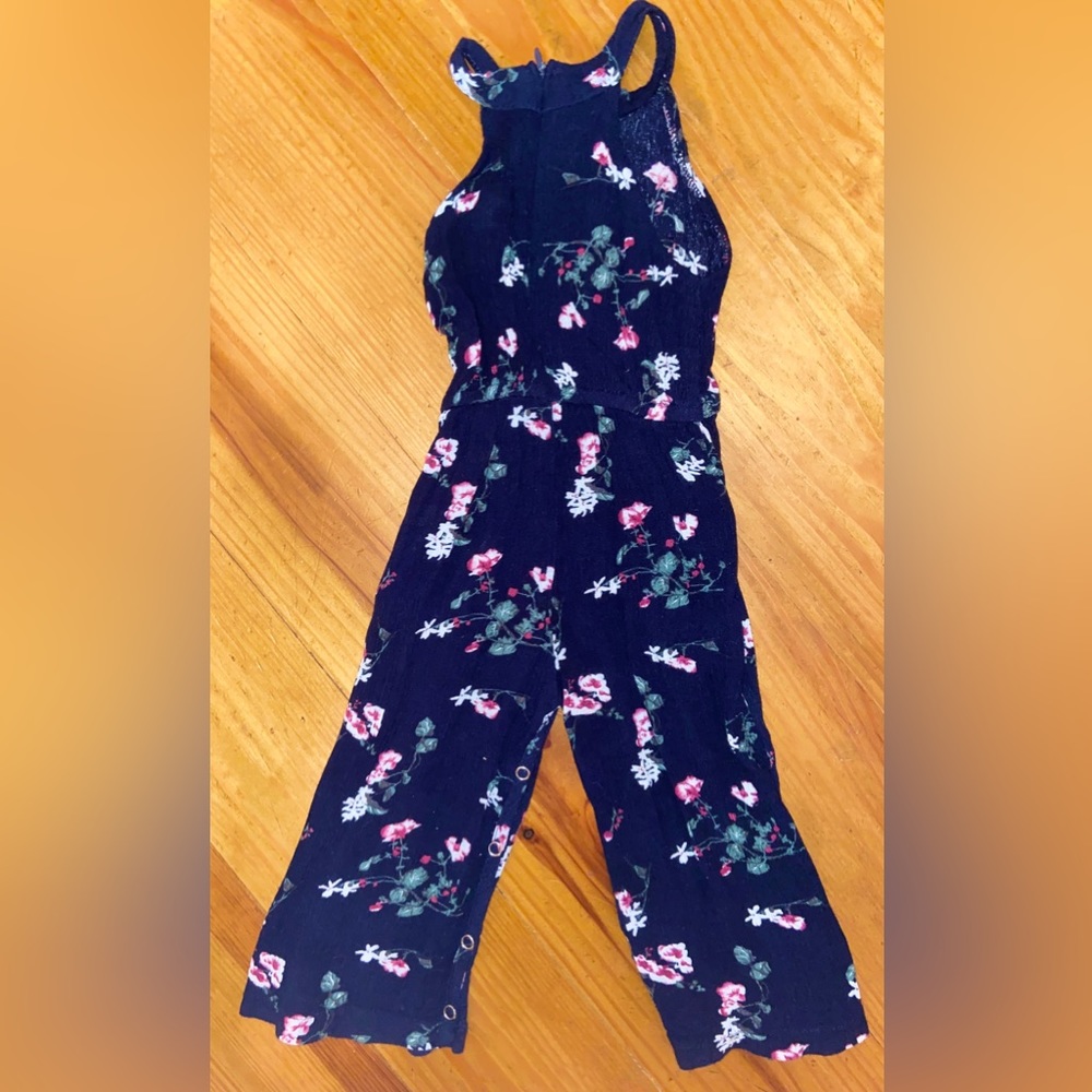 Bailey’s Blossoms Mia Halter Neck Floral Jumpsuit 18-24m